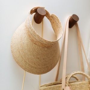 Handwoven Palm Visor Nipomo with velcro closure